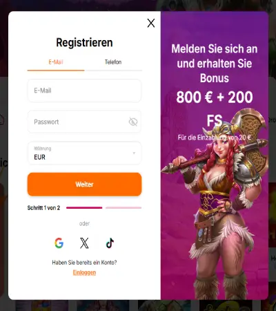 Hitnspin Registration